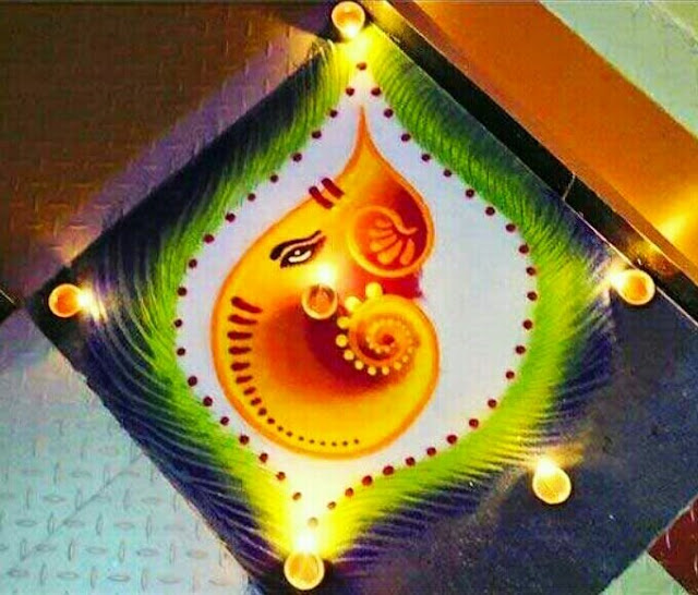 Rangoli Design Images For Ganesh Chaturthi