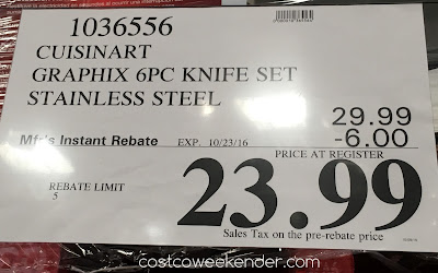 Deal for the Cuisinart Graphix 6-piece Knife Cutlery Set at Costco