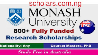Scholarship for Australia 2023 at Monash University (Fully Funded)