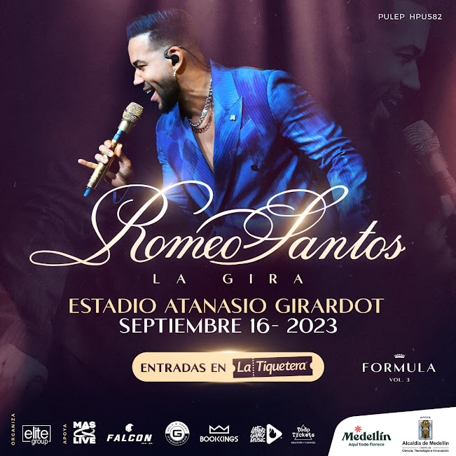 Concierto de ROMEO SANTOS en Medellin 2023 | ESTADIO ATANASIO GIRARDOT