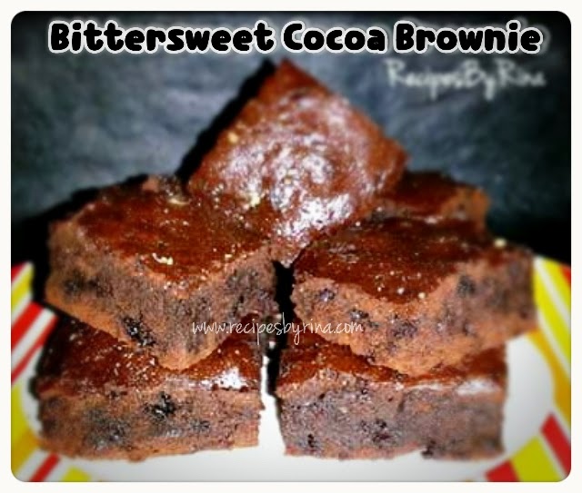 Bittersweet Cocoa Brownies  Resep  Brownies  Tanpa  DCC  