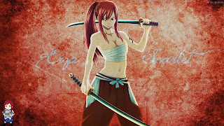 Fairy Tail Erza Scarlet Katana b021