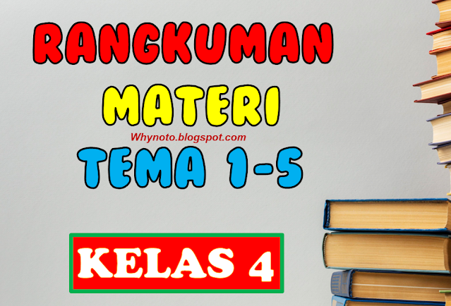 Rangkuman Materi Kelas 4 Tema 1 2 3 4 5