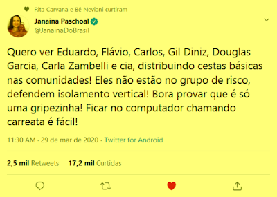 Twitter Janaína Paschoal