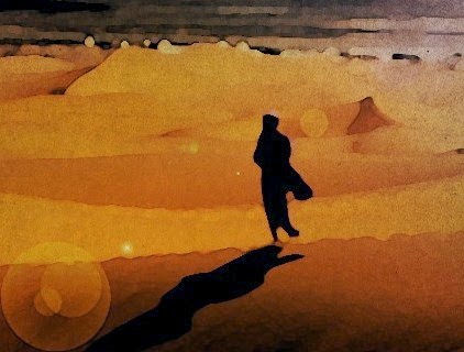 Resultado de imagem para uma mulher andando no deserto