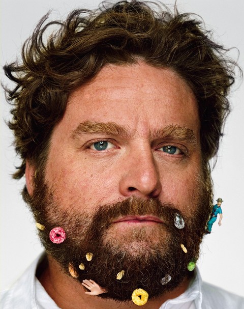 zach galifianakis beard. star Zach Galifianakis was