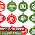 Christmas Sale Icons | icone per le vendite di Natale