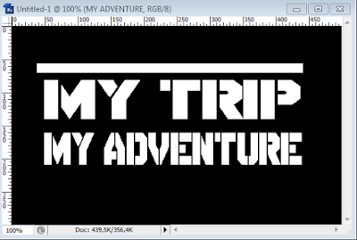 Cara Membuat Tulisan MY TRIP MY ADVENTURE