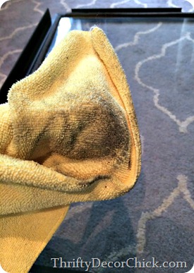 cleaning gas fireplace glass