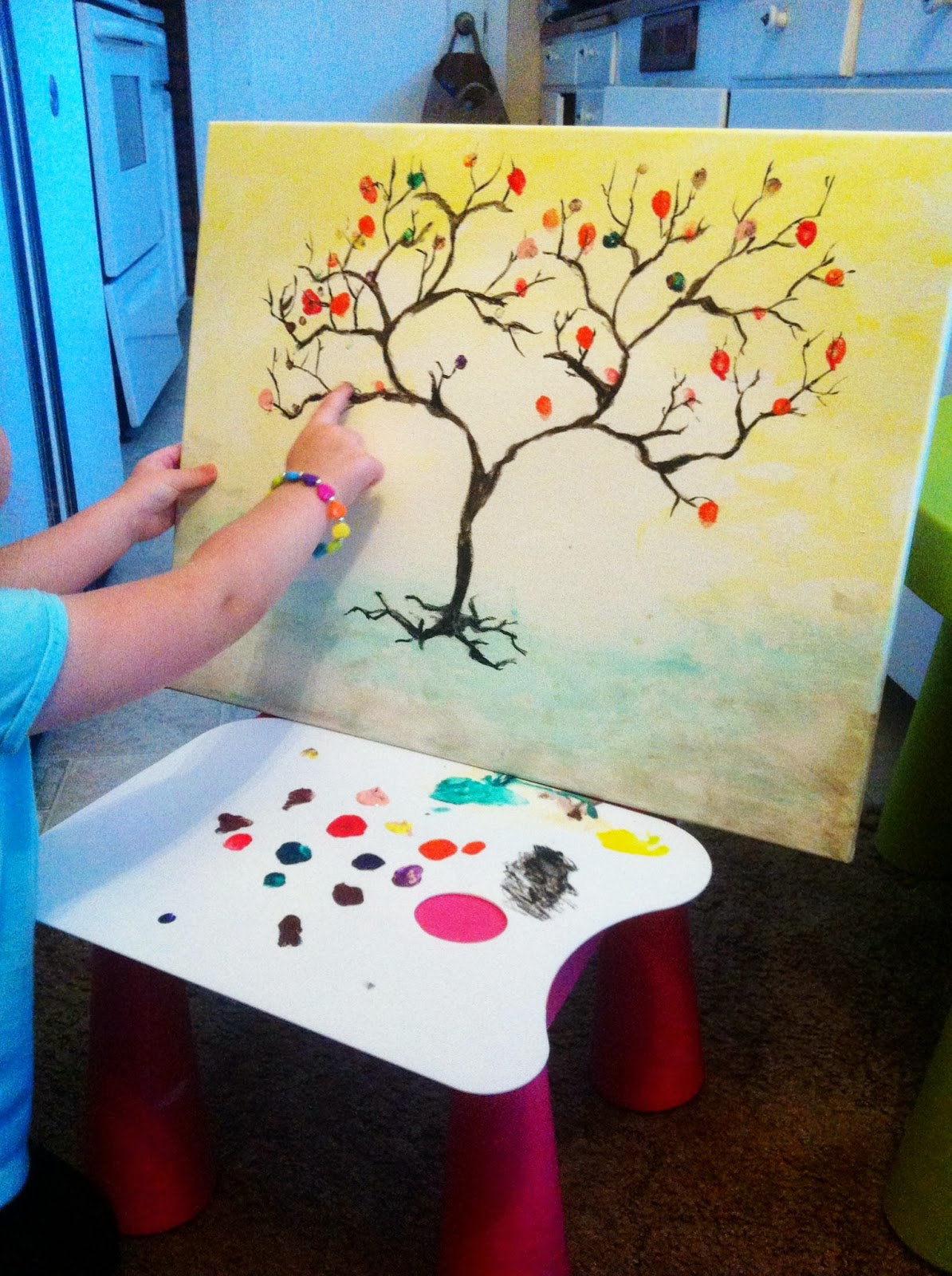 MunchkinTime: Autumn Craft For Kids - Fingerprint Tree on ...