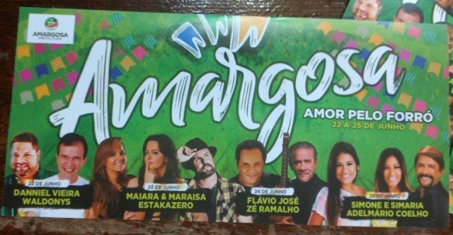 Confirmada a programação do São João 2017 de Amargosa