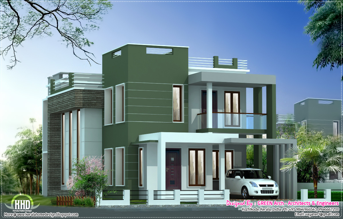 January 2013 - Kerala home design and floor plans - Contemporary villa