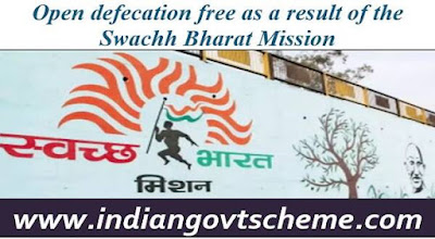 Open defecation free as a result of the SBM