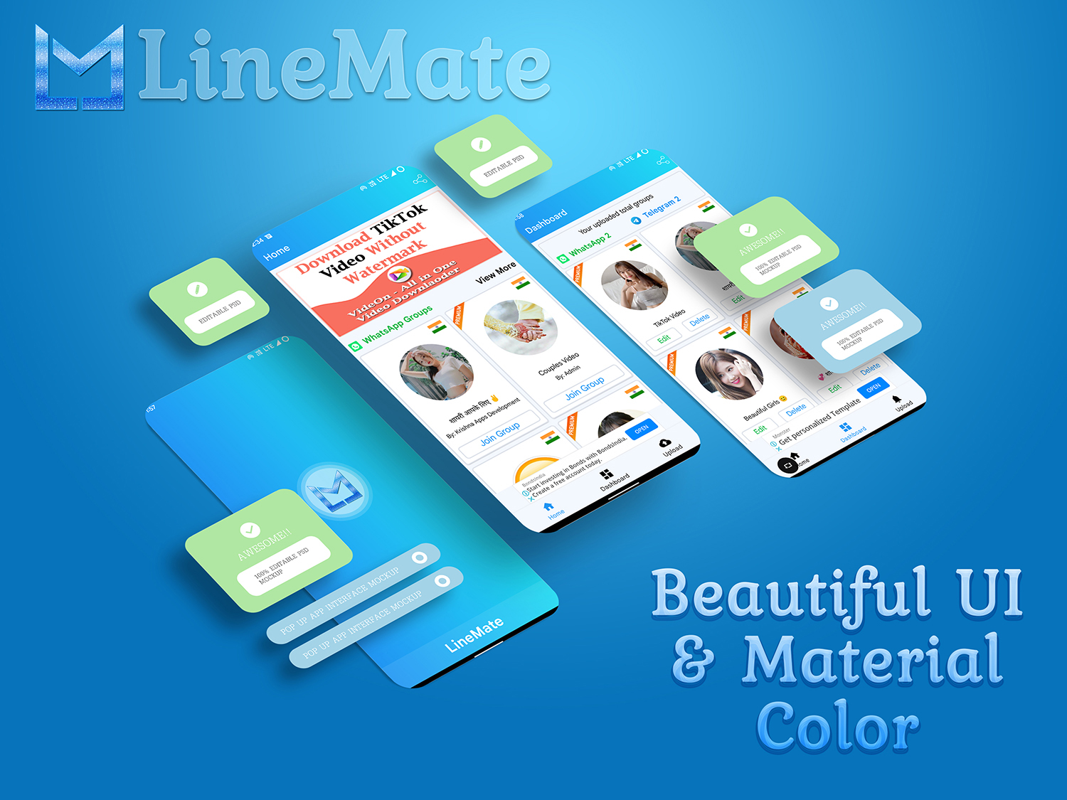 LineMate- Unlimited WhatsApp & Telegram Groups Link - 9