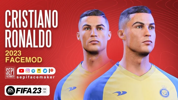 Cristiano Ronaldo 2023 Facemod for FIFA23