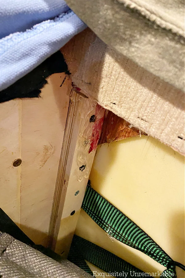 Using Construction Adhesive To Repair A Sofa