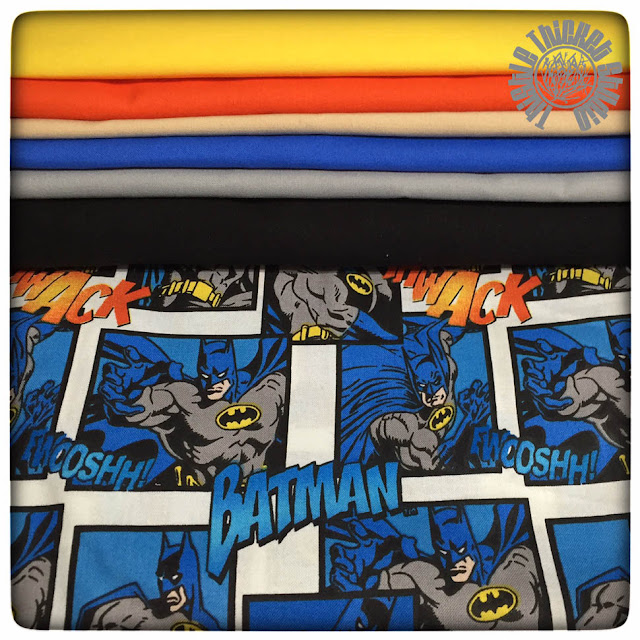 Batman Fabric & Moda Bella Solids At Thistle Thicket Studio. www.thistlethicketstudio.com