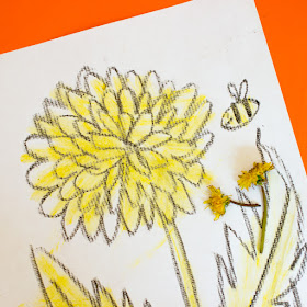 how to paint with dandelions- a fun spring and summer craft for kids