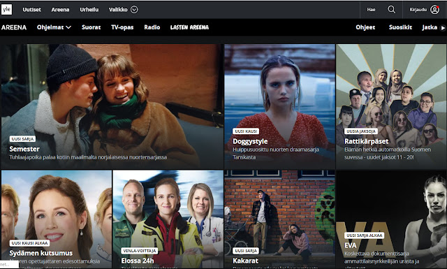 Yle areena ilmaiset suoratoistopalvelut
