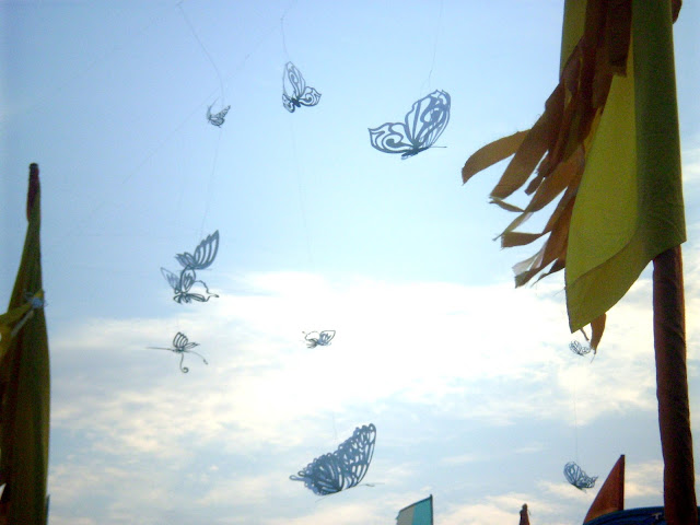 butterflies at camp bestival