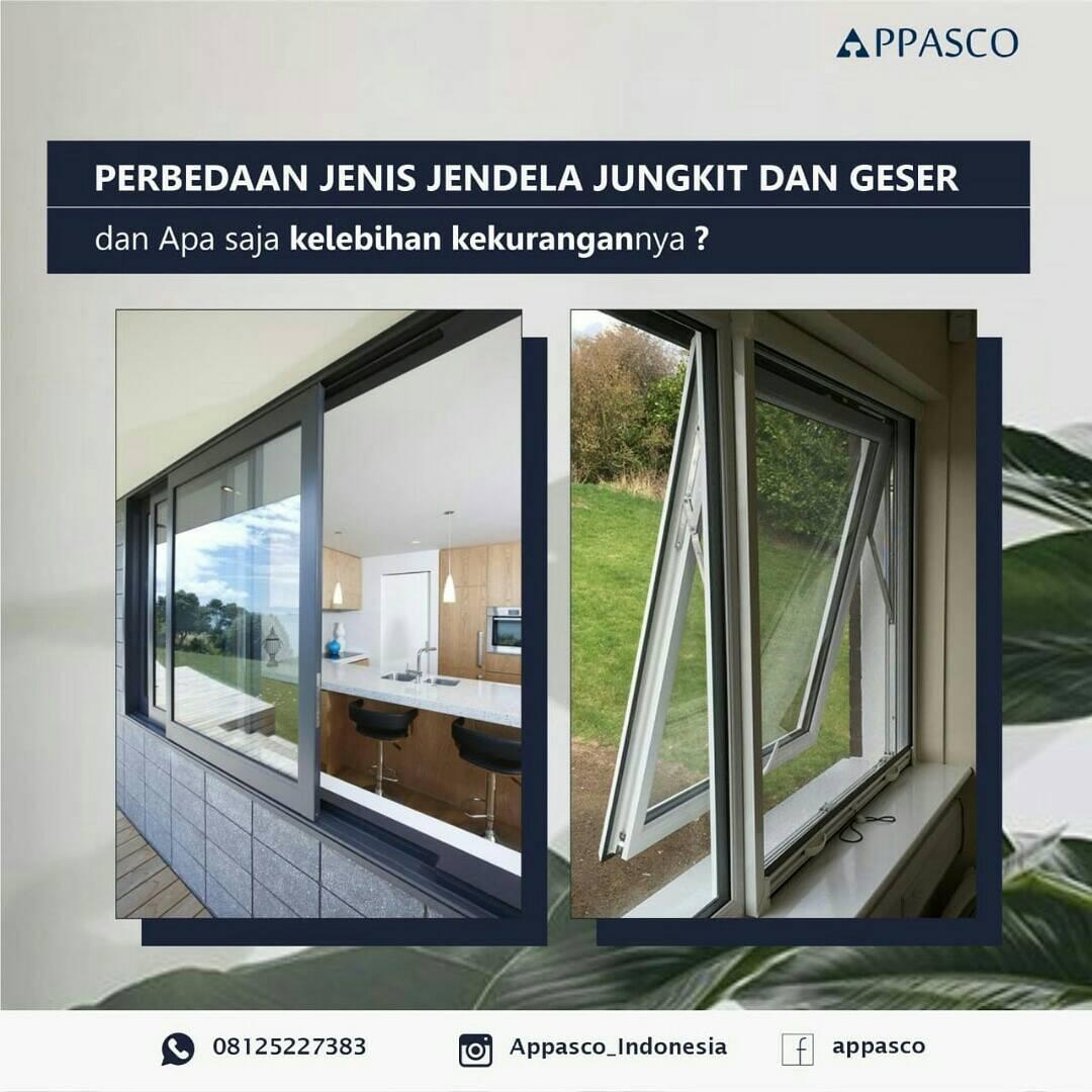 Jenis Jendela  Aluminium Jendela  Aluminium APPASCO 