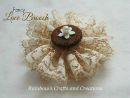 lace flower brooch