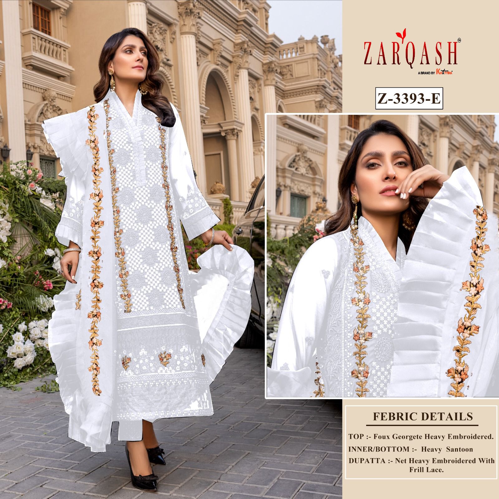 Z 3393 Zarqash Pakistani Salwar Suits
