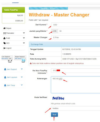  di artikel kali ini saya ingin sekadar menyebarkan pengalaman ihwal  Salam -  Cara Menarik Dana / Saldo Dollar (USD) dari Fasapay.com ke Rekening Bank