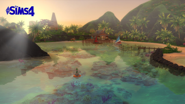 The Sims 4 Island Living Ohanali Zoom background
