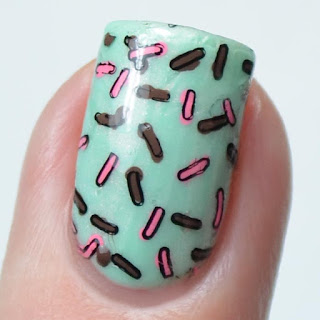 sprinkles nail art