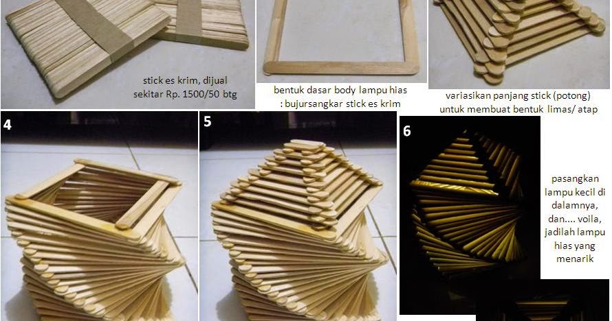 10 Kerajinan  Tangan dari  Stik  Es Krim Sederhana Mudah  Dibuat