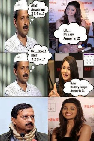 Arjind kejriwal vs Alia Bhatt