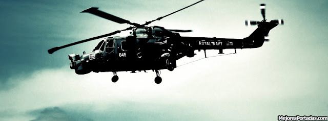 Helicoptero Royal Navy - Mejores Portadas Facebook