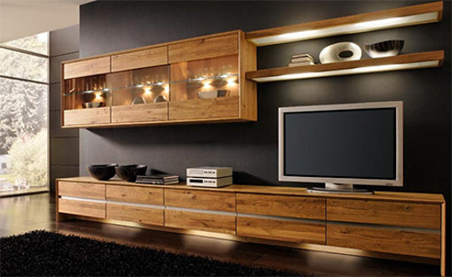 Wood Living Room Furniture Design