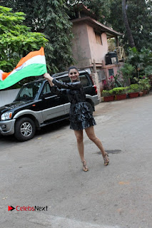 Bollywood Actress Model Urvashi Rautela Stills in Black Dress at Republic Day Celebrations  0010.jpg