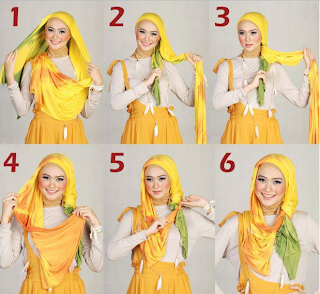 Hijab Tutorial Ramadhan dan cocok untuk Lebaran