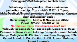 Agar Pelayanan Maksimal, PDAM Lombok Timur Lakukan Pemeliharan Pipa di Tojang