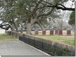 Johnson Family Cemetery where LBJ is buried Live Oaks cover the area