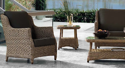 decoracion con muebles de rattan