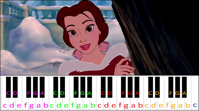 Something There (Beauty And The Beast) Piano / Keyboard Easy Letter Notes for Beginners