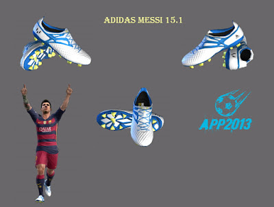PES 2013 NEW BOOT MESSI ADIDAS 15.1 15-16 by APP2013