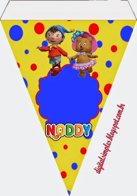 Banderines de Noddy  para imprimir gratis.