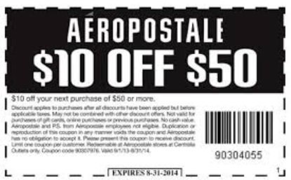 aeropostale coupons 2018