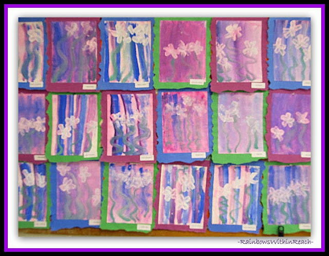 Monet Paintings in Kindergarten via RainbowsWithinReach