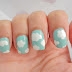 White Clouds Blue Sky Nail Art