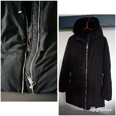 Fix the coat's zipper that can not close 