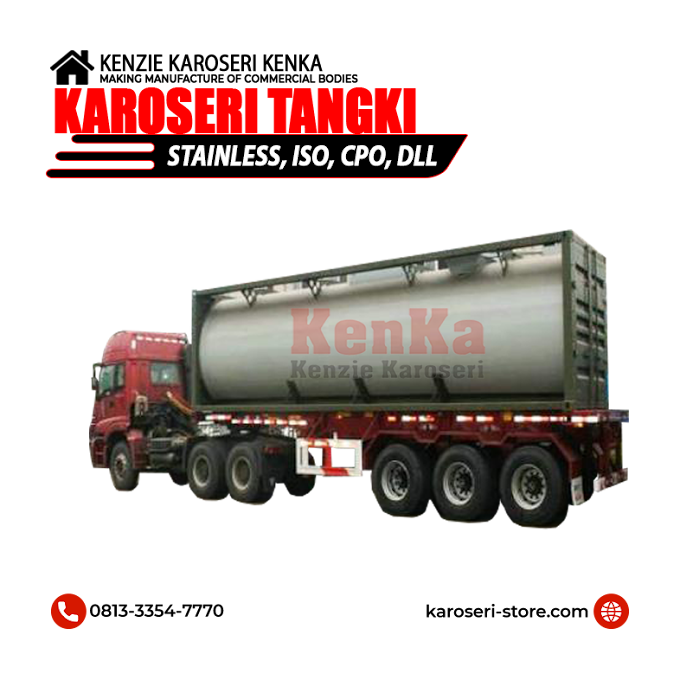 Pembuat Karoseri Trailer Tank - ISO Tank 