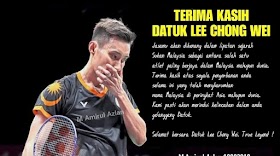 Dato Lee Chong Wei bersara dari dunia badminton