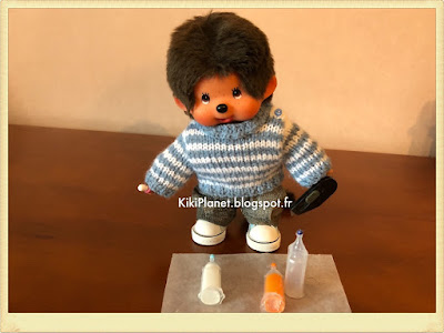 DIY Do it yourself tutorial bouteilles miniatures monchhichi kiki poupée