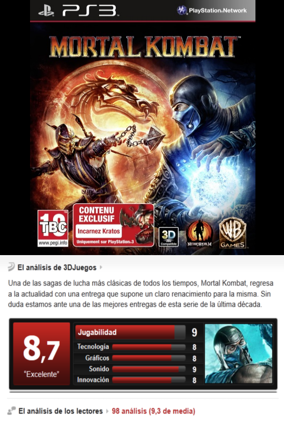 Mortal Kombat 9 -PS3-